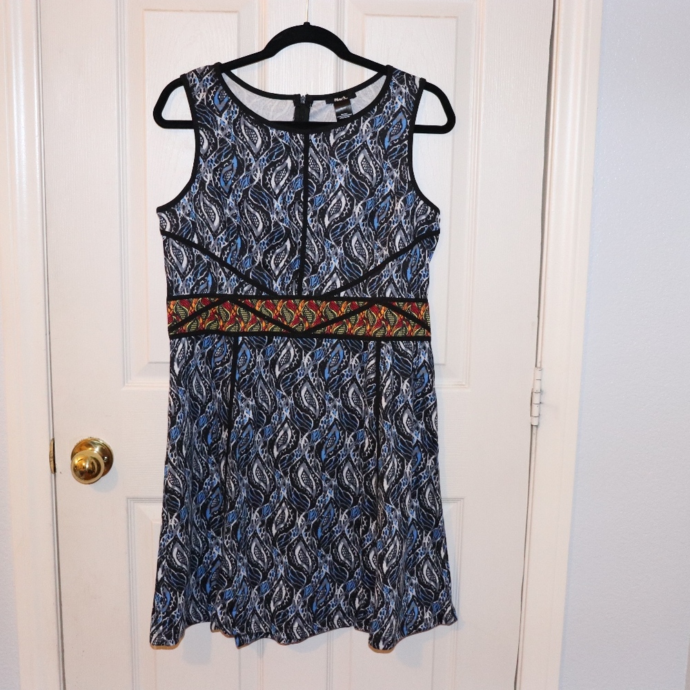 blue midi dress